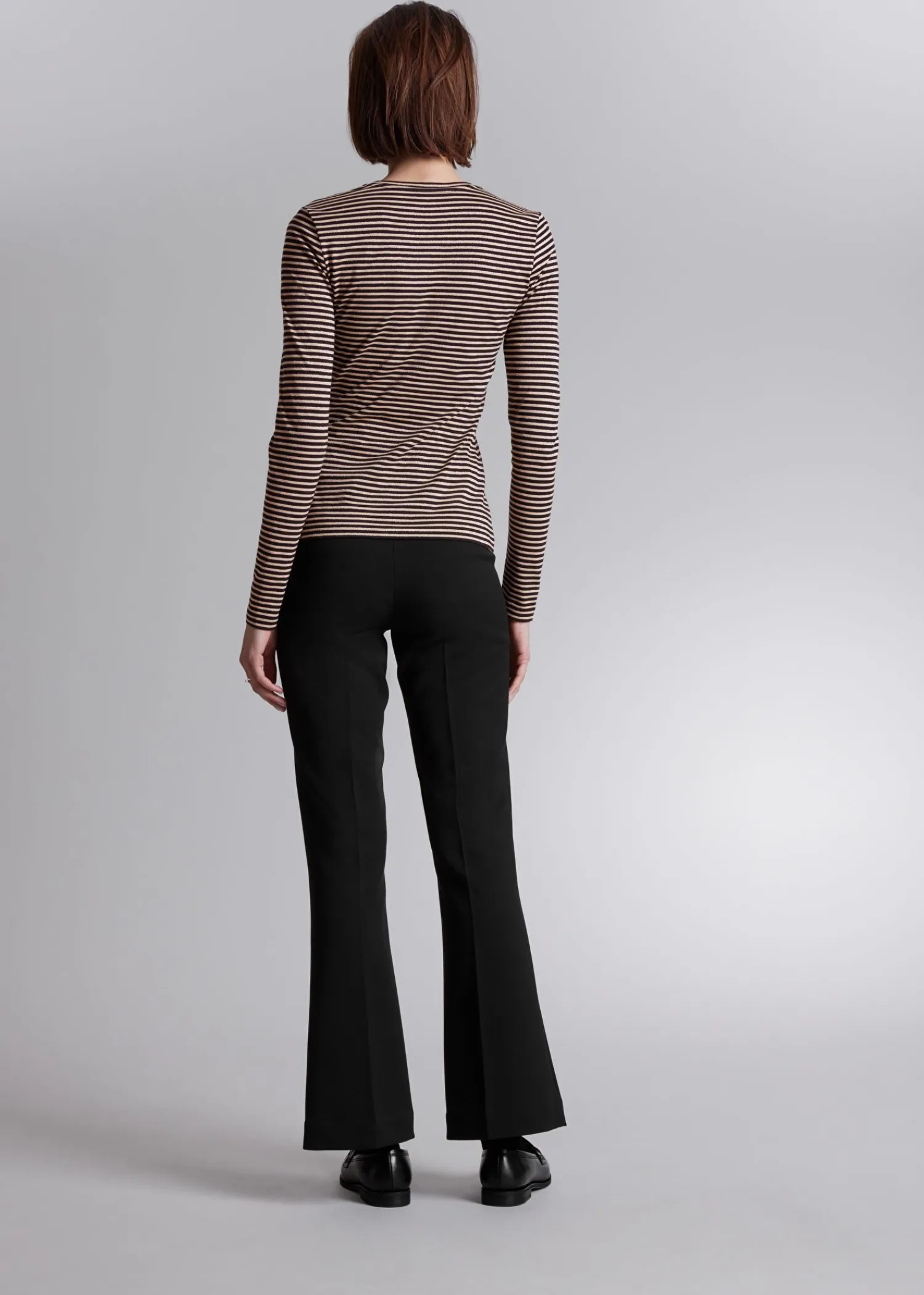 Online Stribet Glitter Top Kvinder Toppe