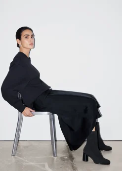 Clearance Strik SokkeStøvler Kvinder Støvler