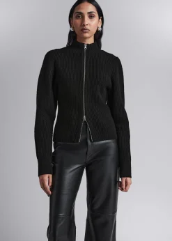 Cheap Strikket Cardigan Med Lynlas Kvinder Strik