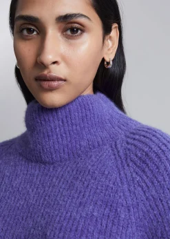 Best Strikket Mock Neck Jumper Kvinder Strik