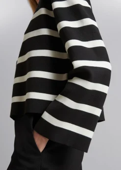 Best Strikket Sweater Med Brede Aermer Kvinder Strik