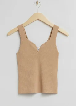 Sale Sweetheart-Neck Tanktop Kvinder Toppe