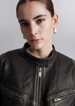 Flash Sale Syet Laederjakke Kvinder Denim