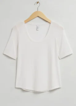 Online T-Shirt Med Rund Hals Kvinder Toppe