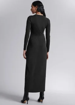 Shop Twist-Detaljeret Midikjole Kvinder Kjoler