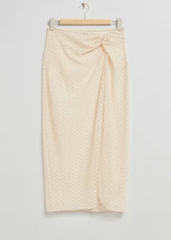 Sale Twisted Front Blonde Sarong Kvinder Nederdele