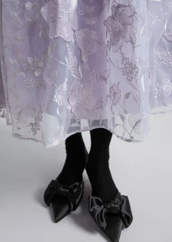 Outlet Voluminos Blomstret Midi-Nederdel Kvinder Nederdele