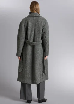 Shop Voluminos Uldfrakke Med Baelte Kvinder Frakker & Jakker