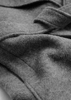 Shop Voluminos Uldfrakke Med Baelte Kvinder Frakker & Jakker