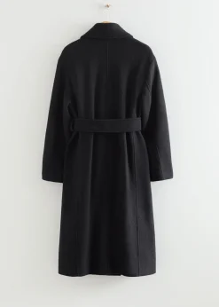 Best Voluminos Uldfrakke Med Baelte Kvinder Frakker & Jakker